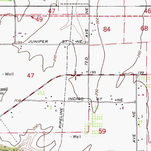 Topographic Map of Vernon Post Office (historical), OR