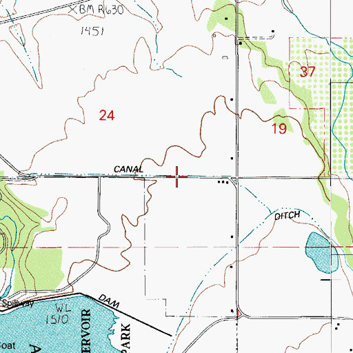 Topographic Map of Wellen Post Office (historical), OR