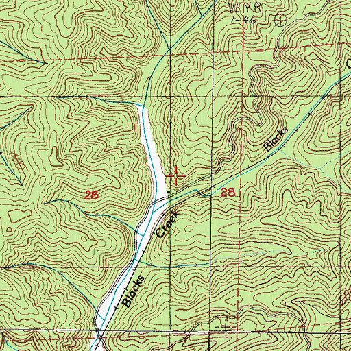 Topographic Map of Willard Post Office (historical), OR