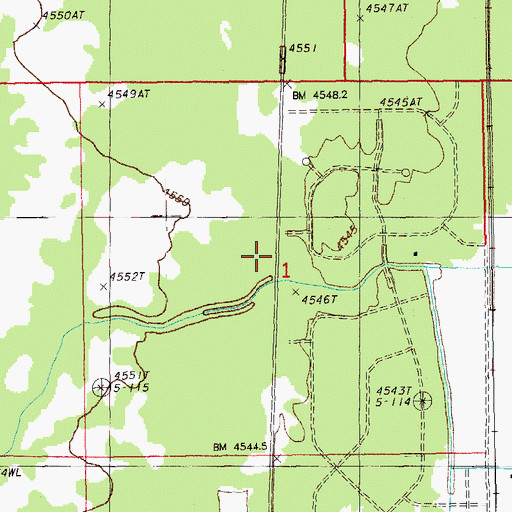 Topographic Map of Winema Post Office (historical), OR