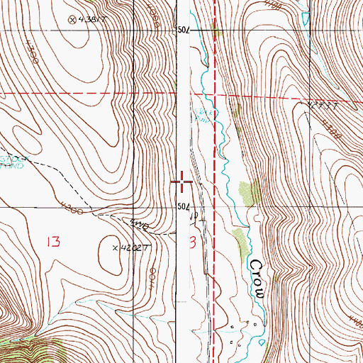 Topographic Map of Winslow Post Office (historical), OR