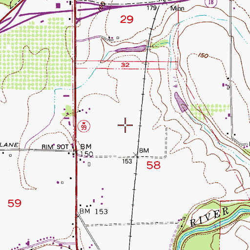 Topographic Map of Brandt (historical), OR