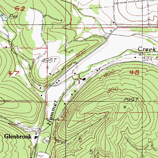 Topographic Map of Skinner (historical), OR