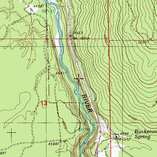 Topographic Map of Warco (historical), OR