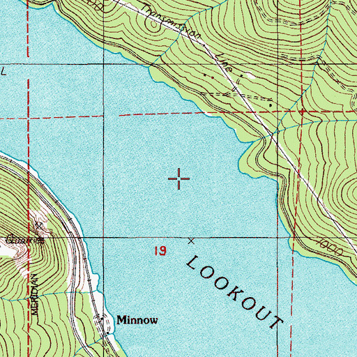 Topographic Map of Carter (historical), OR
