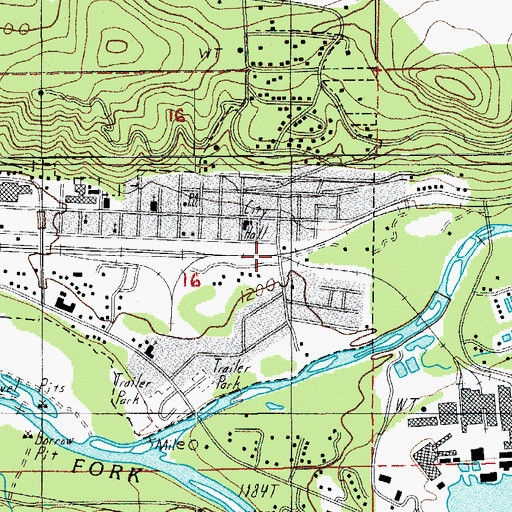 Topographic Map of Davis-Weber Lumber Company (historical), OR