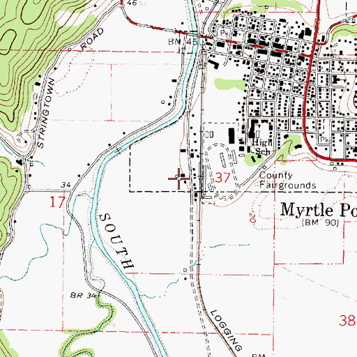 Topographic Map of C C Carter (historical), OR