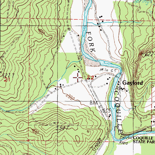 Topographic Map of Carman (historical), OR