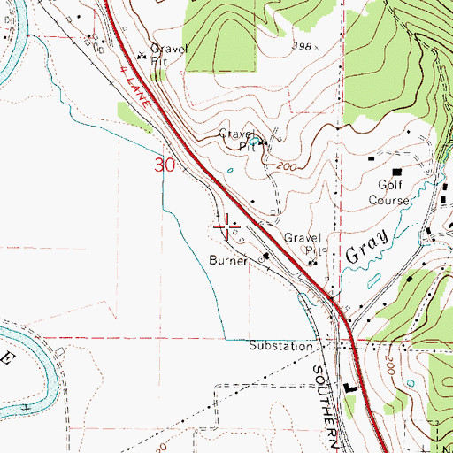 Topographic Map of Mineola (historical), OR
