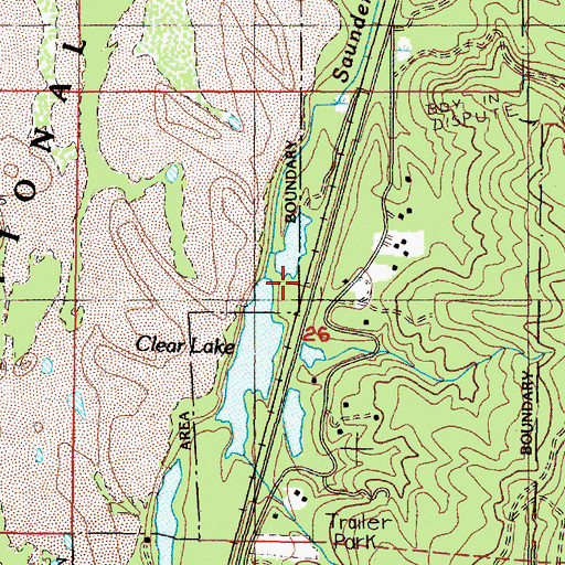 Topographic Map of Neal (historical), OR