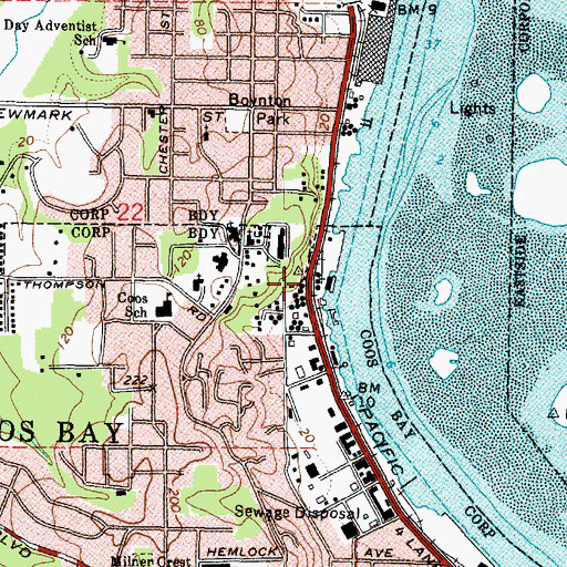 Topographic Map of Stave Mill (historical), OR