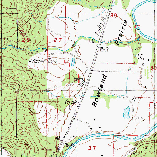 Topographic Map of Sunshine (historical), OR