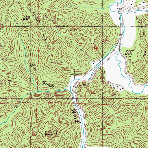 Topographic Map of Stout Lumber Company (historical), OR