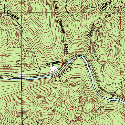 Topographic Map of Cosmos (historical), OR