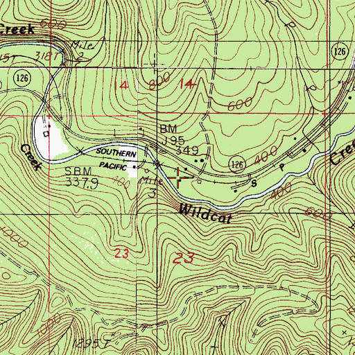 Topographic Map of Enfield (historical), OR