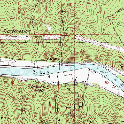 Topographic Map of Hume (historical), OR