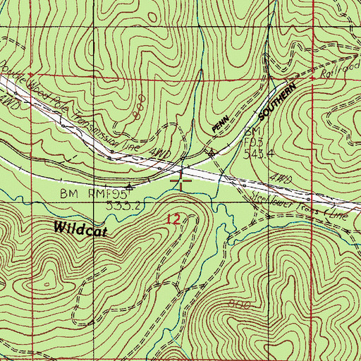 Topographic Map of Ivison (historical), OR