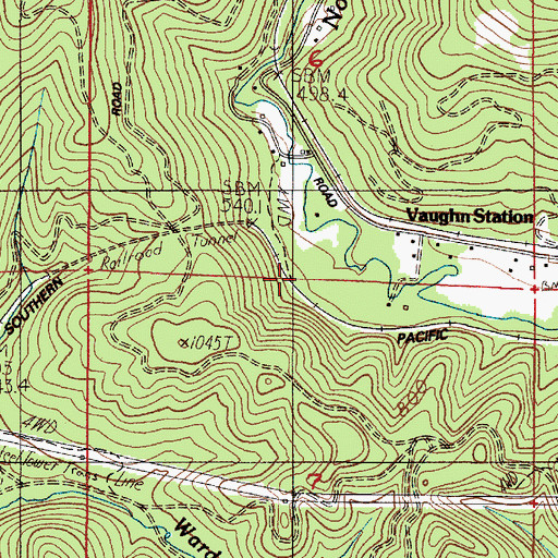 Topographic Map of Orth (historical), OR
