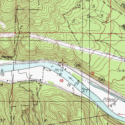 Topographic Map of Rock Quarry (historical), OR