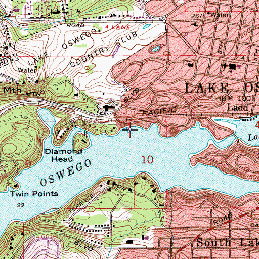 Topographic Map of Rock Quarry (historical), OR