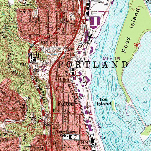 Topographic Map of Zimmerman (historical), OR