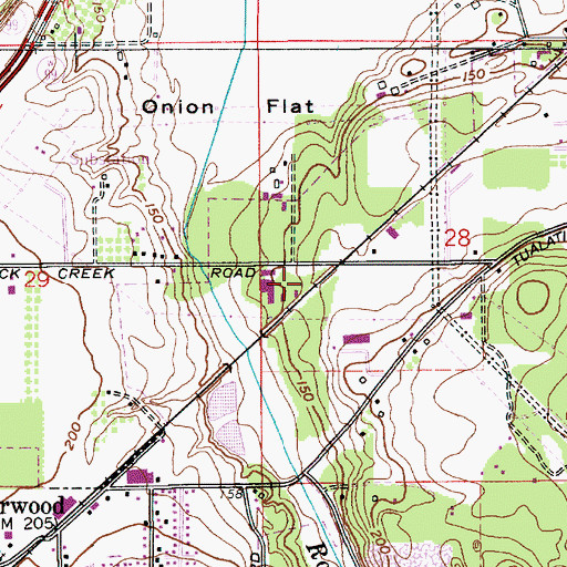 Topographic Map of Stewart (historical), OR
