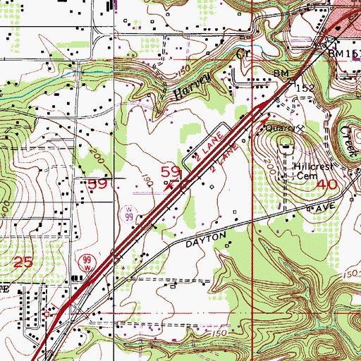 Topographic Map of Polk (historical), OR