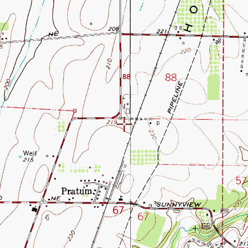 Topographic Map of Fir (historical), OR
