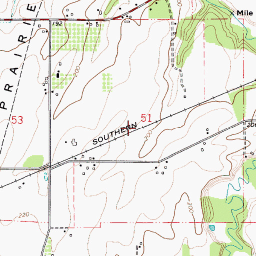 Topographic Map of Johnsons Mill (historical), OR