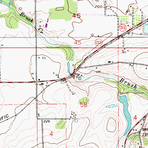 Topographic Map of Scandia (historical), OR