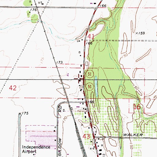 Topographic Map of Derry Orchard (historical), OR