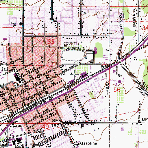 Topographic Map of Flander (historical), OR