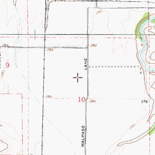 Topographic Map of American, OR