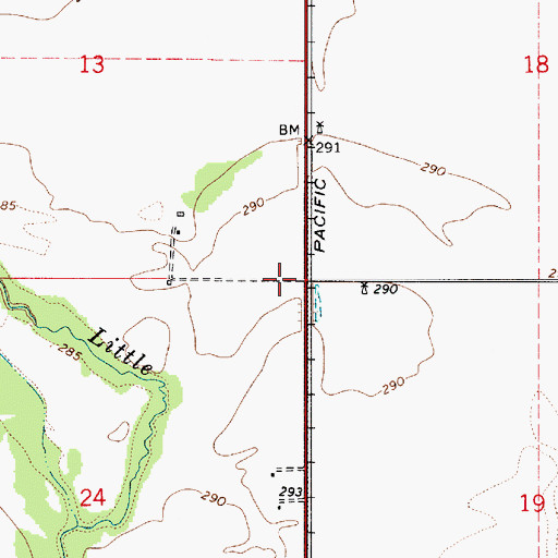 Topographic Map of Folk (historical), OR