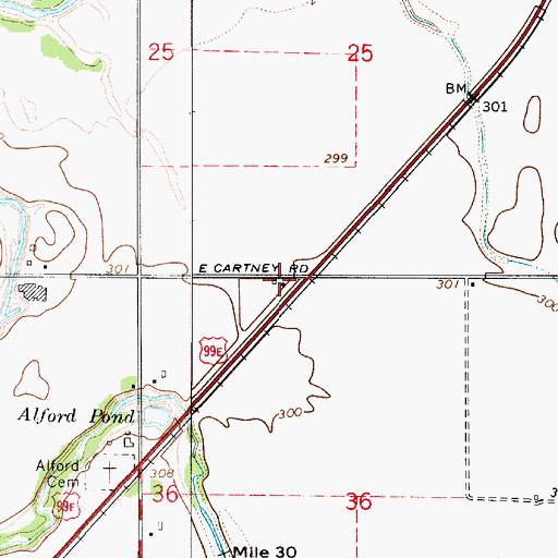Topographic Map of River Spur (historical), OR