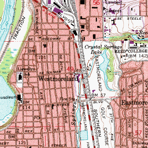 Topographic Map of Ladd (historical), OR