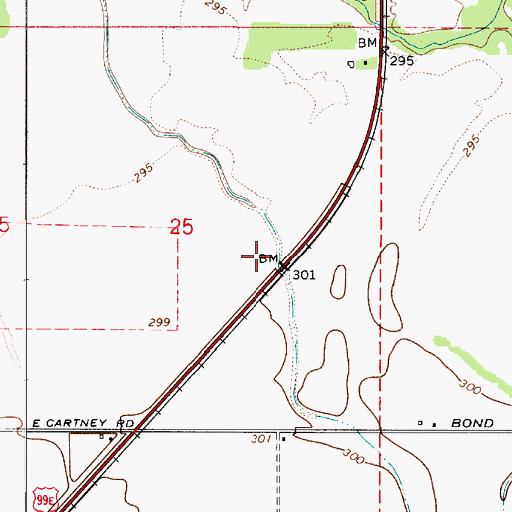 Topographic Map of Virgil (historical), OR