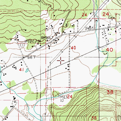 Topographic Map of Baxter (historical), OR