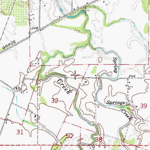 Topographic Map of Coxs Crossing (historical), OR