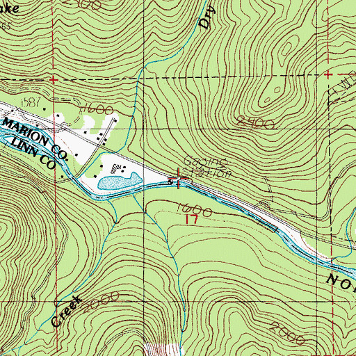 Topographic Map of Birchwood (historical), OR