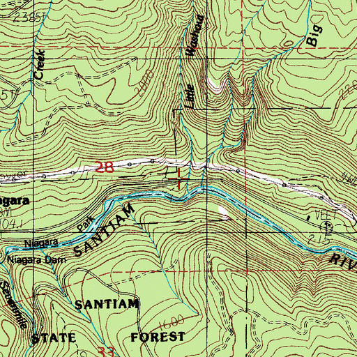 Topographic Map of Cumley (historical), OR