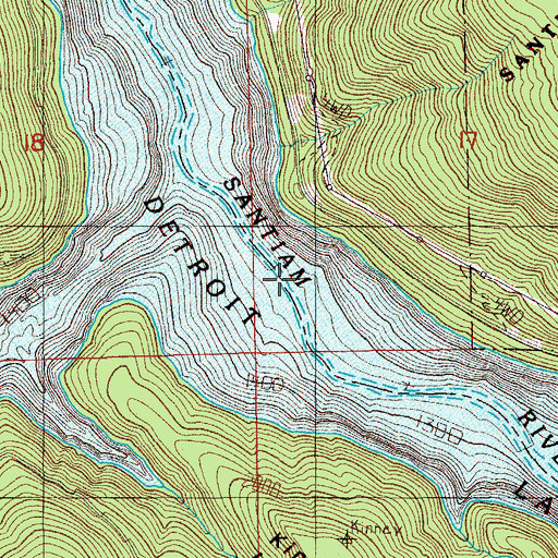 Topographic Map of Gravel Spur (historical), OR
