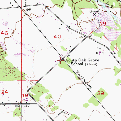 Topographic Map of Patrol (historical), OR