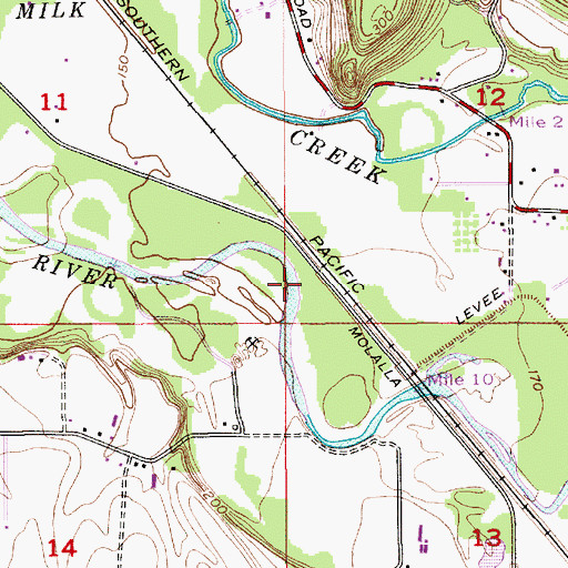 Topographic Map of Platt (historical), OR