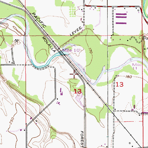 Topographic Map of Scott (historical), OR