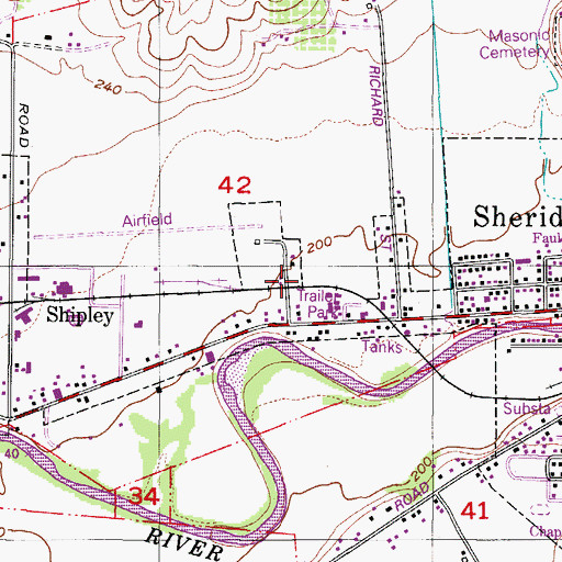Topographic Map of S C York Lumber Company Spur (historical), OR