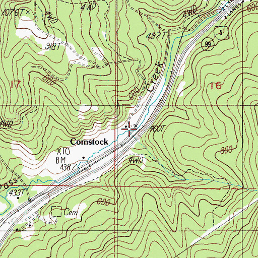 Topographic Map of Siuslaw (historical), OR