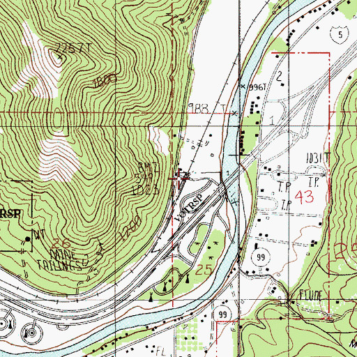 Topographic Map of Buena (historical), OR