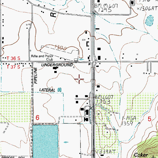 Topographic Map of Penniger (historical), OR
