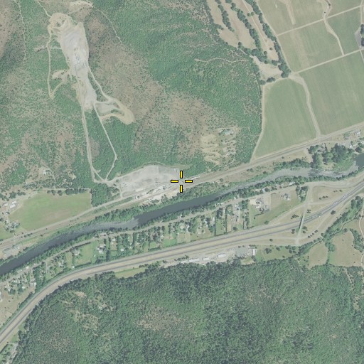 Aerial/Satellite Image of Zacher (historical), OR